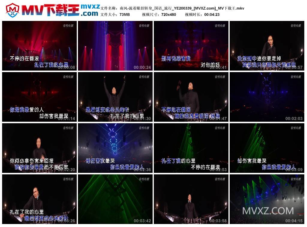 南风-流着眼泪转身_国语_流行_YE200339